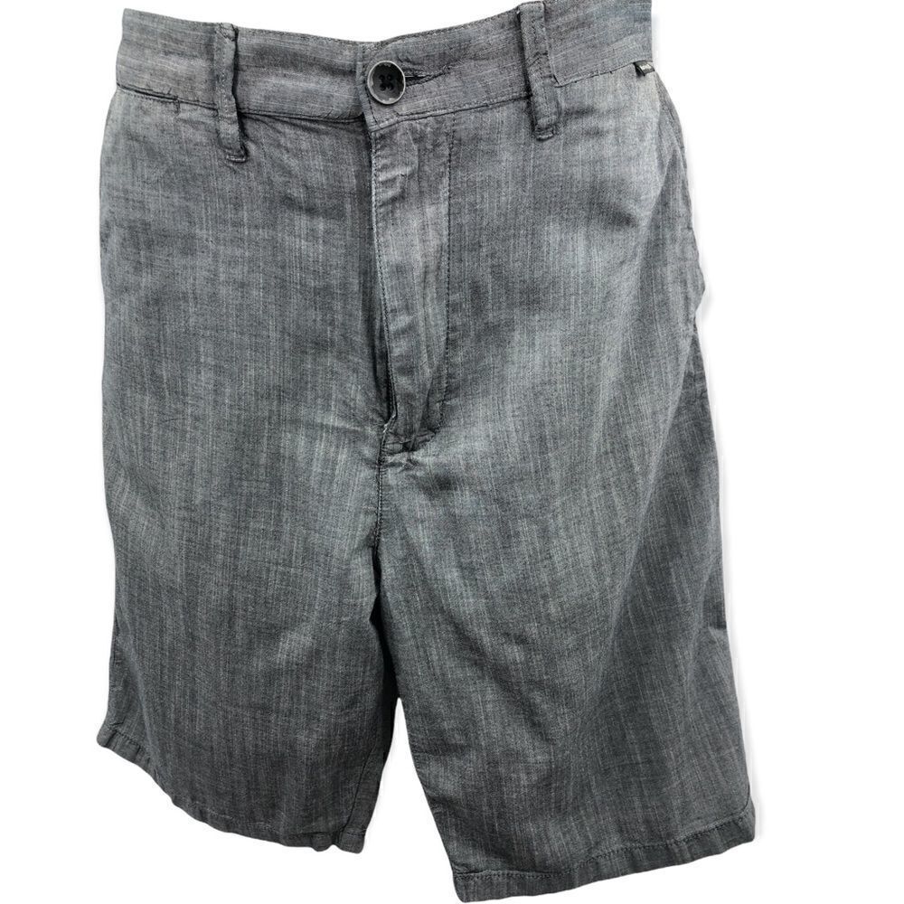 Hurley gray flat front 100% cotton shorts